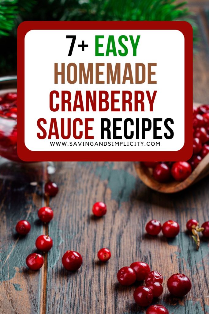 easy cranberry sauce recipes