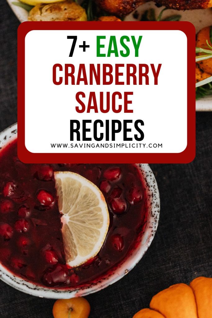 homemade cranberry sauce